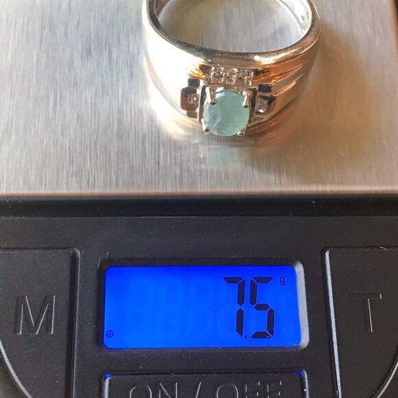 Natural Grandidierite Sterling Silver Men’s Ring Size 12 - Picture 8 of 8